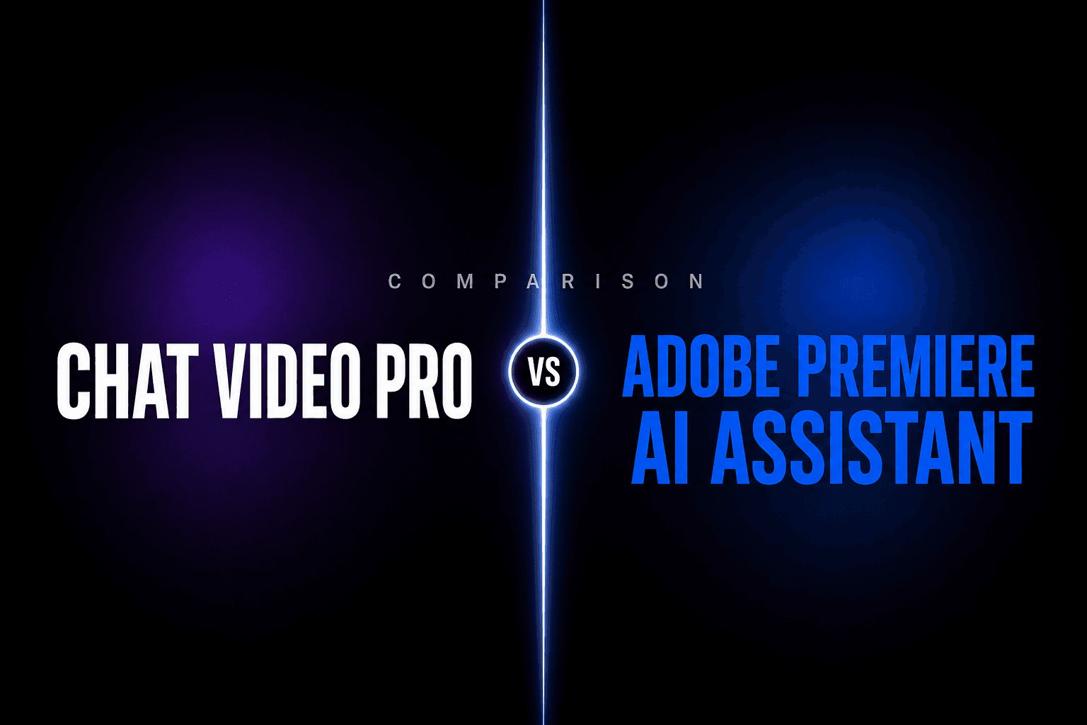 Adobe Premiere AI Assistant vs Chat Video Pro — comparison hero