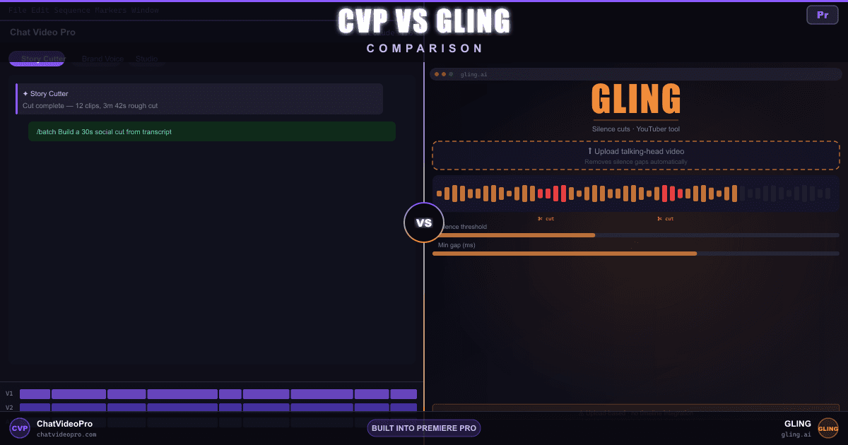 Chat Video Pro vs Gling comparison thumbnail