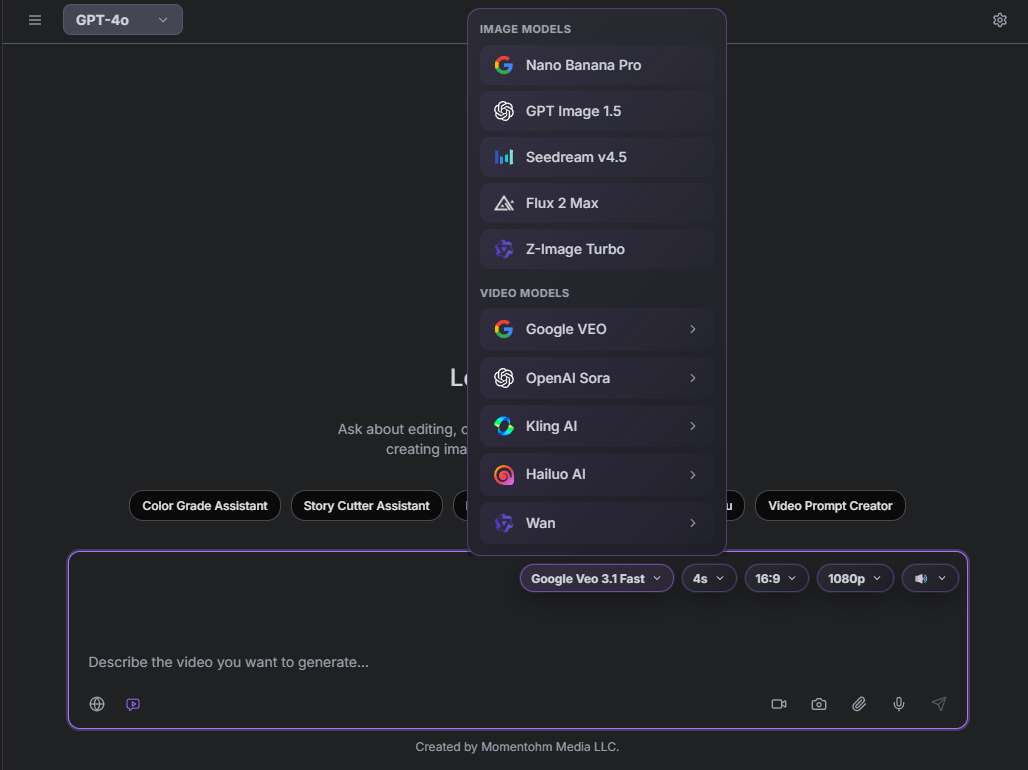Video Canvas Editor with a clip ready for Multi-Cam